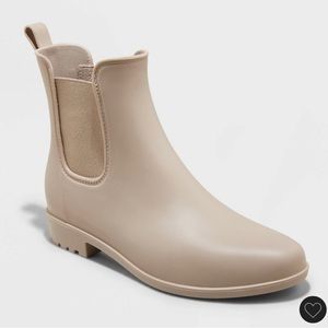 Womens Chelsea Rain Boots, A New Day Taupe size 6